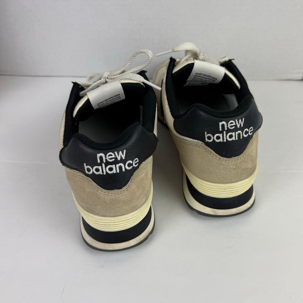 New Balance 574 Men's Sneakers - Beige/Black Size 12 - Picture 4 of 12